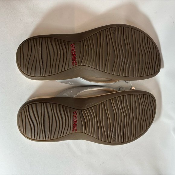 VIONIC Sz 6 Bella FlipFlip Style Slip On Orthotic Insole Non Slip Sole Bow - Picture 9 of 10